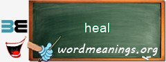 WordMeaning blackboard for heal